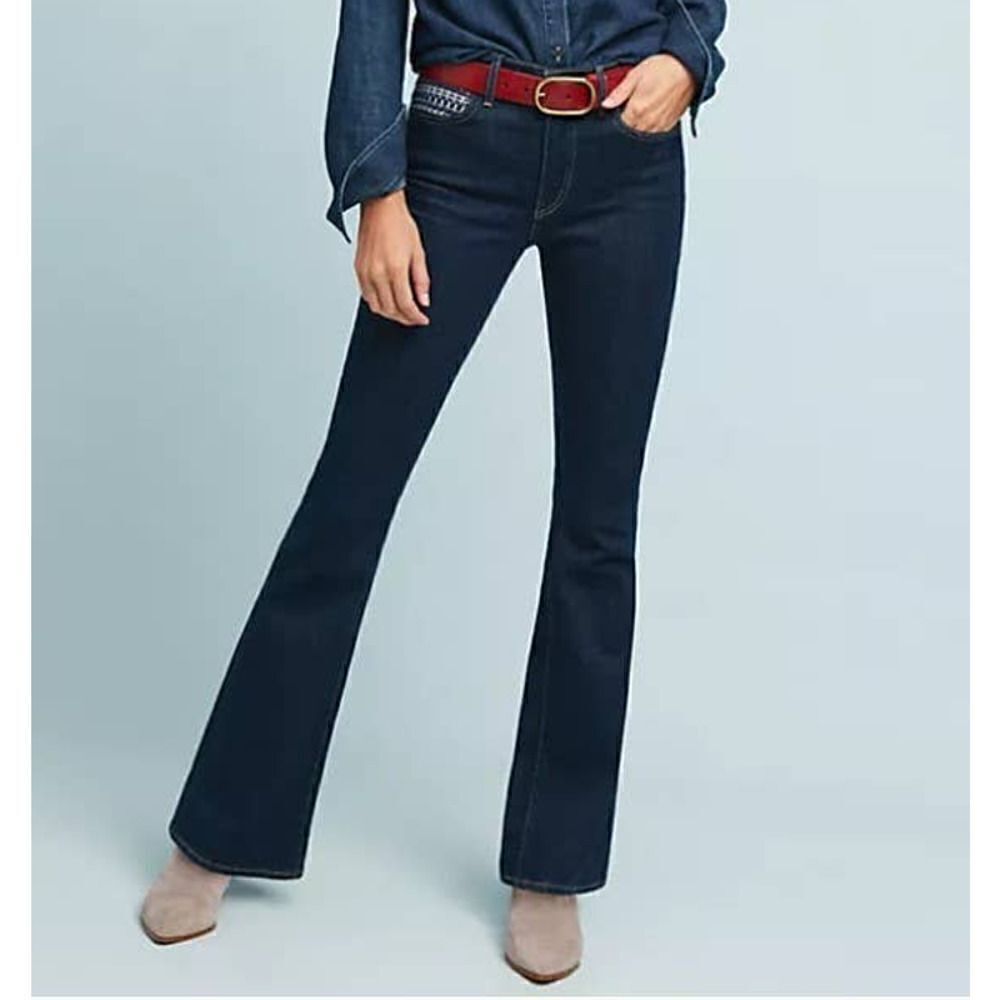 Anthropologie x Levi's Made & Crafted Stem Flare Embroidered Jeans NWT Sz. 25